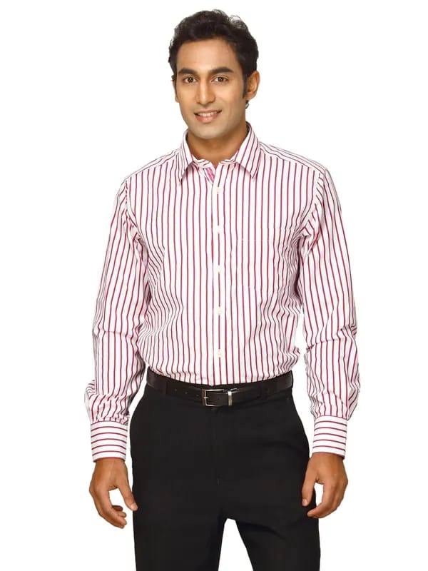 Indigo Nation Men Price catch Red White Shirts
