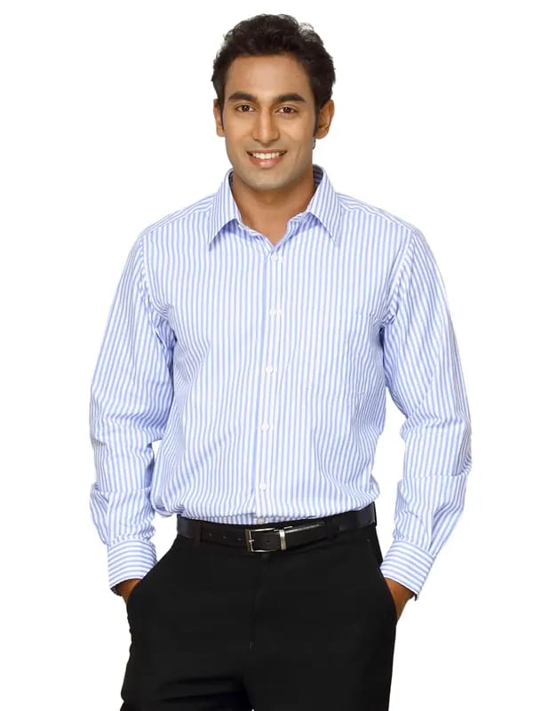 Indigo Nation Men Price catch Blue White Shirts