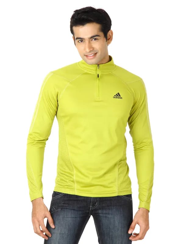ADIDAS Men Green Tshirts