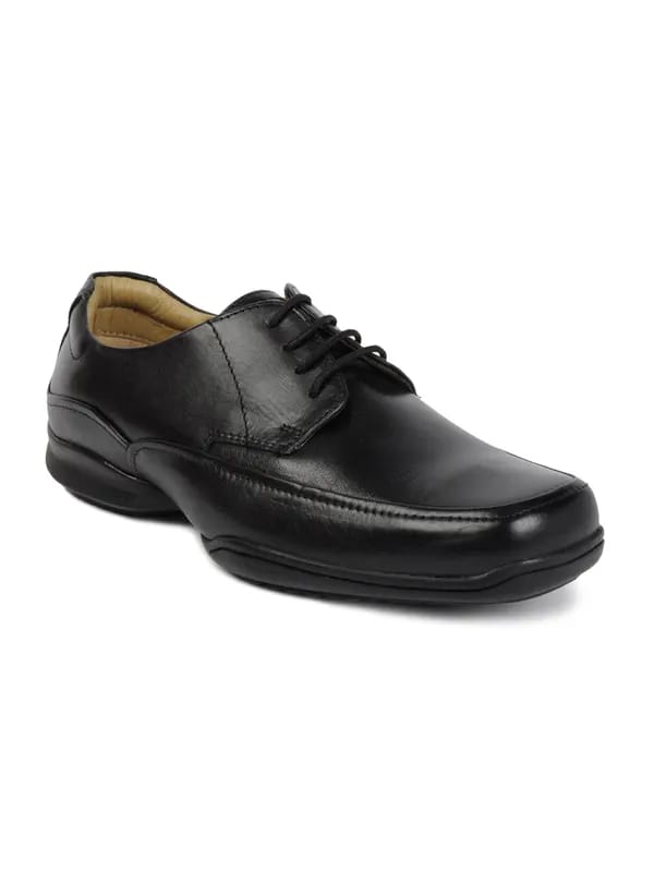 Hush Puppies Men Lace-up Oxfords Black Formal Shoes