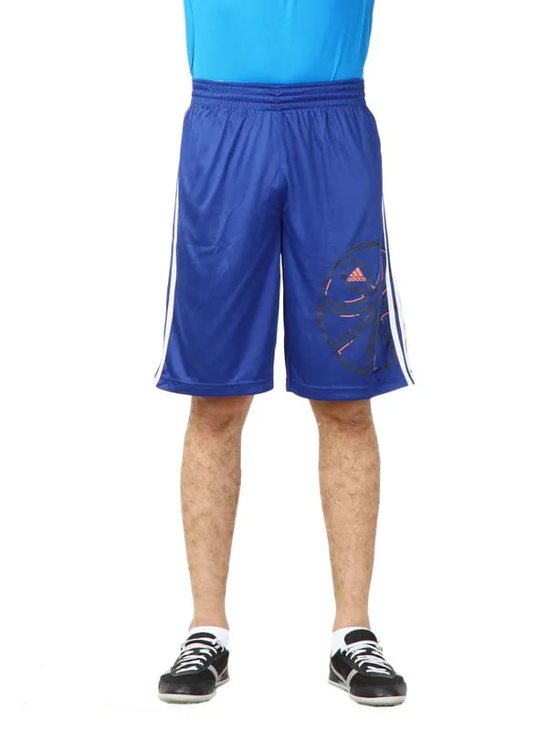 ADIDAS Men Gfx Re V 2L Sho Blue Shorts