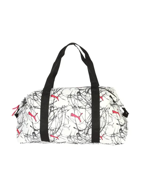 Puma Women Core Lite Grip White Duffle Bag