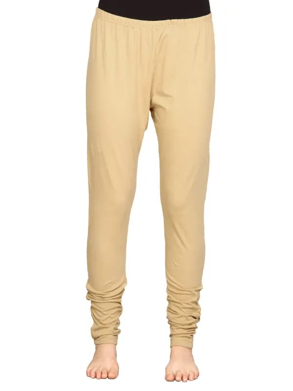 Urban Yoga Women Anga Beige Leggings