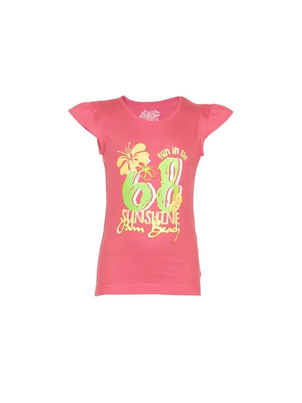 Palm Tree Girls Hs Livia Top Pink Tops