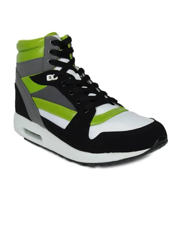 United Colors Of Benetton Men Latnam Black Casual Shoes