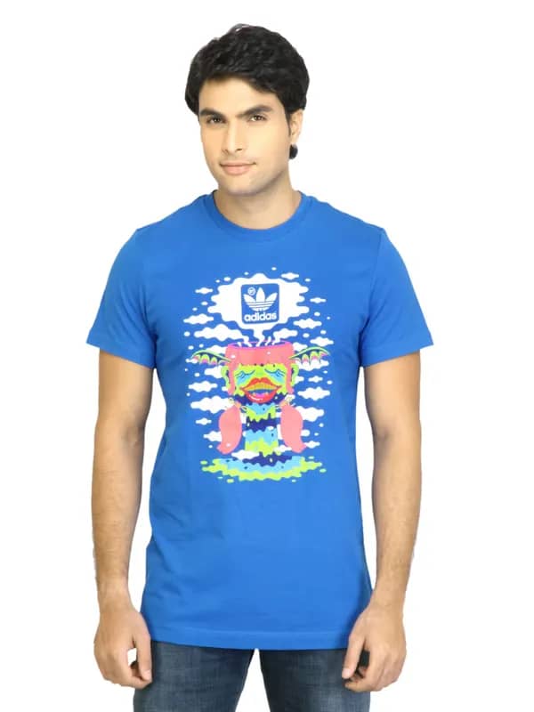 ADIDAS Originals Men St Grp Blue T-Shirt