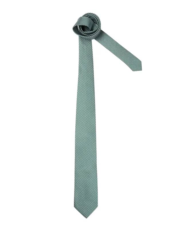 United Colors of Benetton Men Check Green Tie