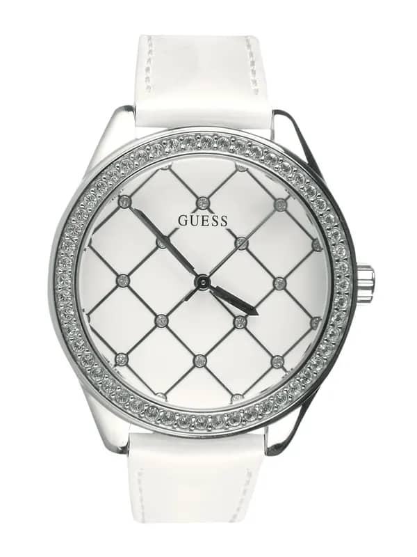 Guess Women Netted White Watch