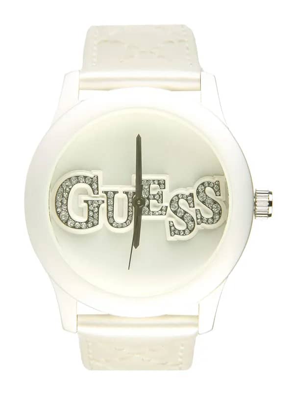 Guess Women Quilty White Watch