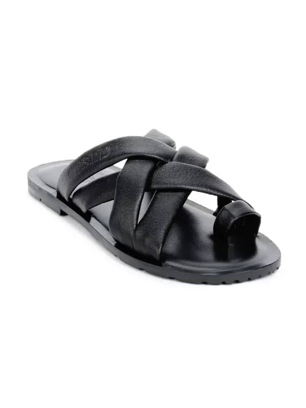 U.S. Polo Assn. Men Black Sandals
