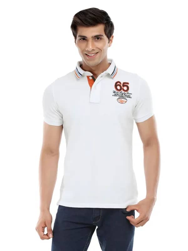 United Colors of Benetton Men White T-shirt