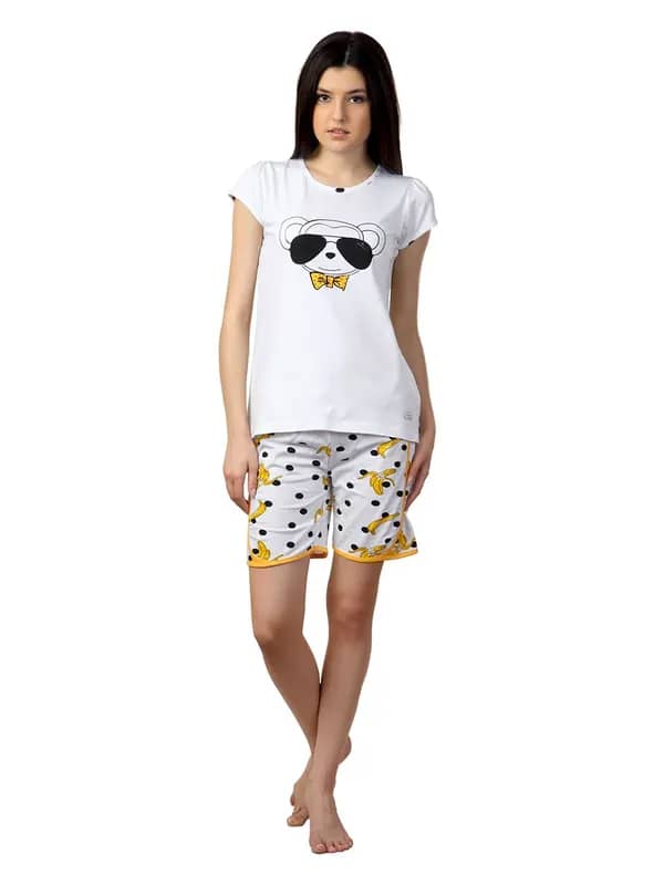 SDL by Sweet Dreams Women White Night suits
